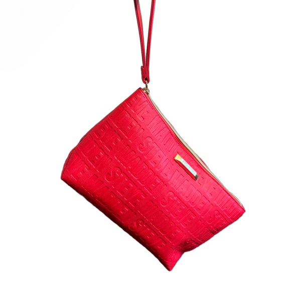 Red Steve Madden Clutch Purse - Wrist Strap - Picture 4 of 16